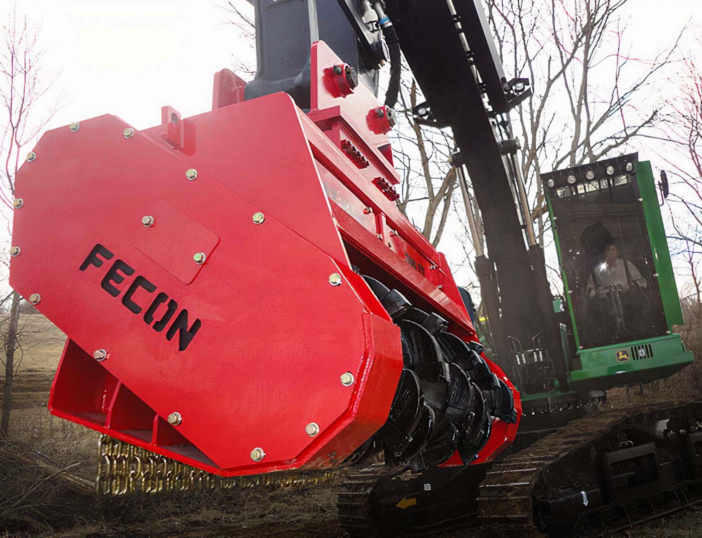 Fecon Excavator Mulching Head - 14-45 Ton